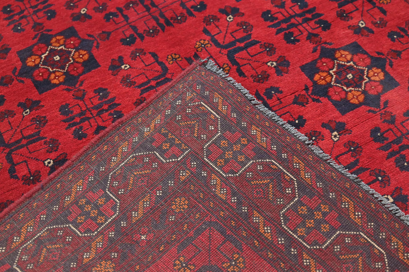 Khal Mohammadi Afghan Rug – Sangria Star