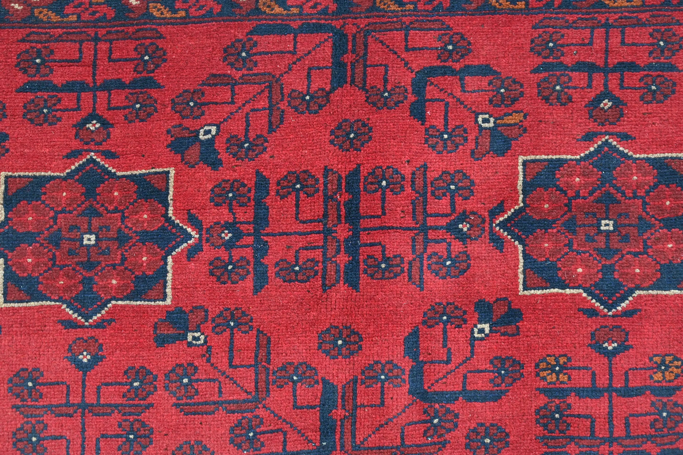 Khal Mohammadi Afghan Rug – Claret Keystone