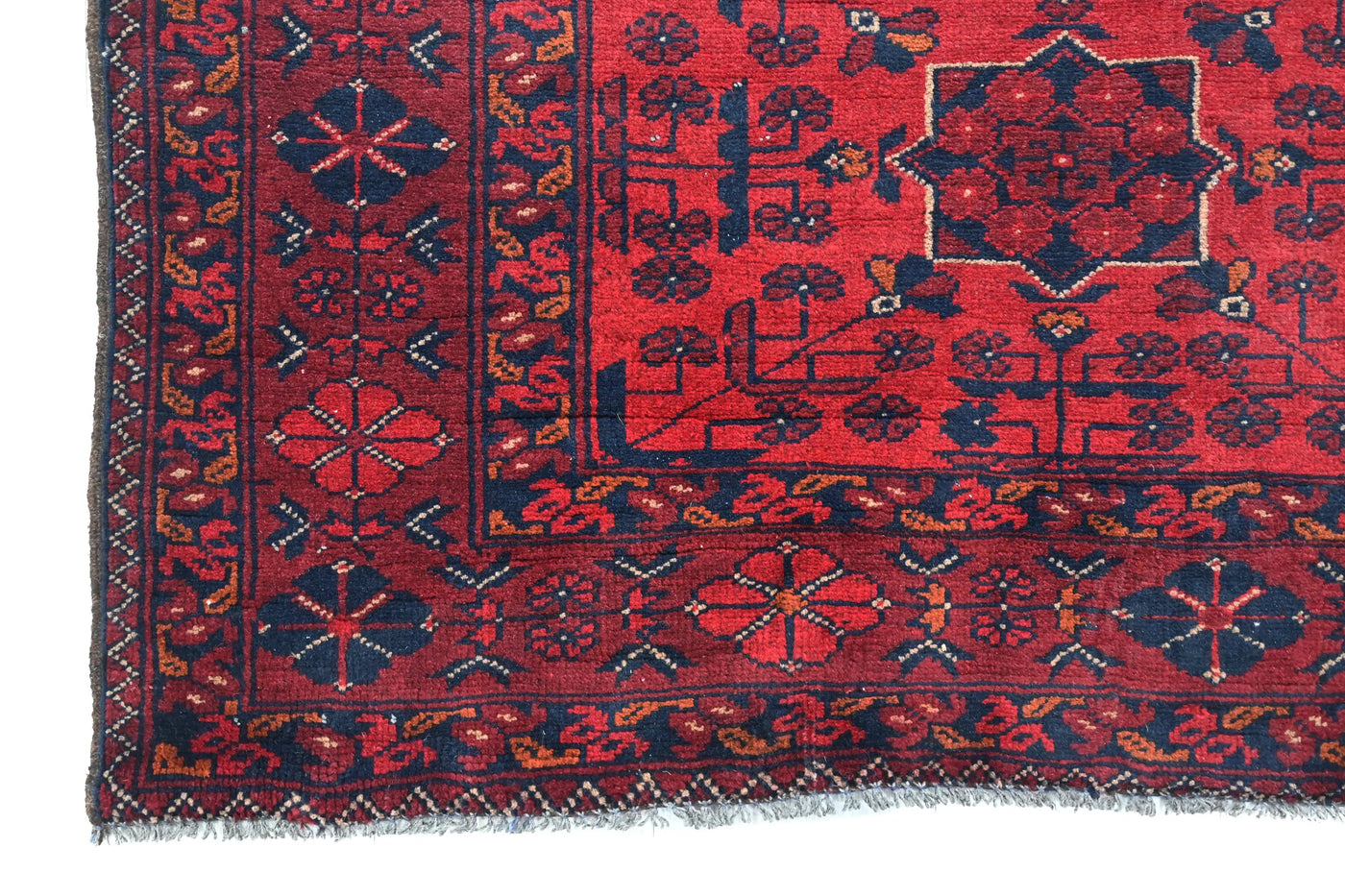 Khal Mohammadi Afghan Rug – Claret Keystone