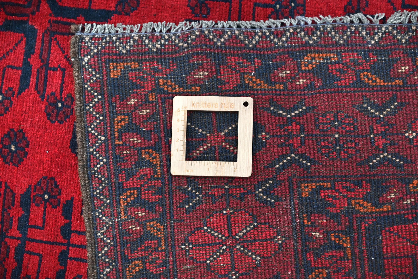 Khal Mohammadi Afghan Rug – Claret Keystone