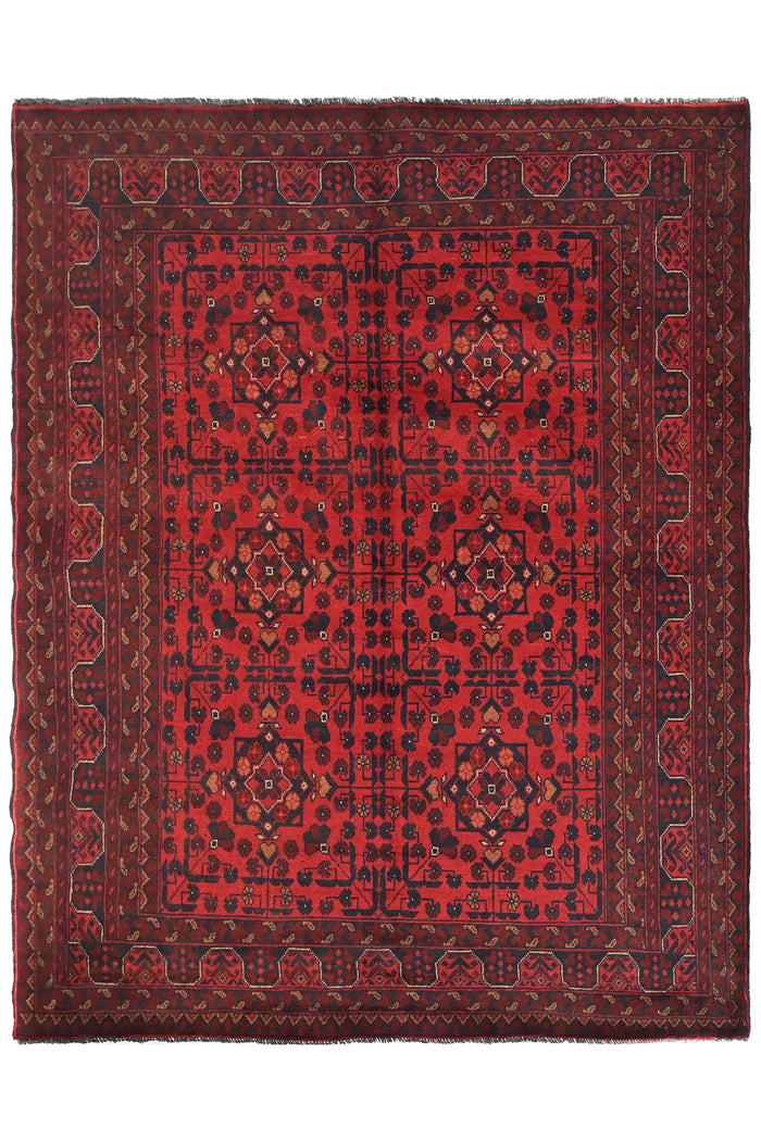 Khal Mohammadi Afghan Rug – Carmine Triptych