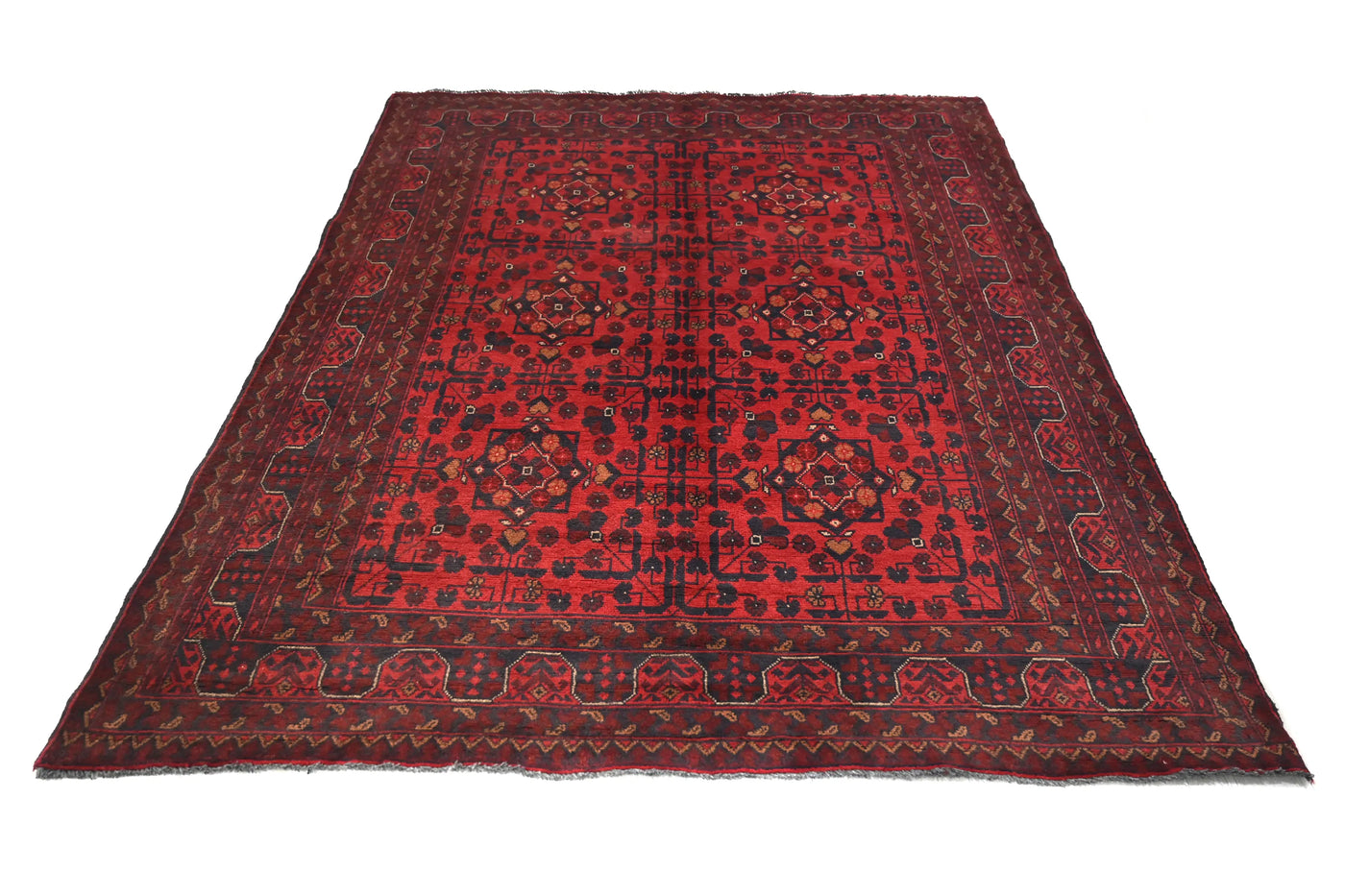 Khal Mohammadi Afghan Rug – Carmine Triptych