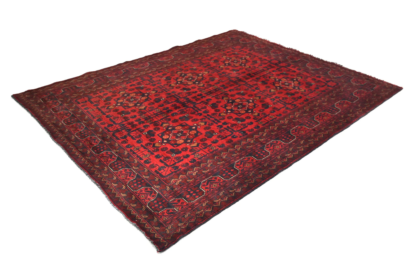 Khal Mohammadi Afghan Rug – Carmine Triptych