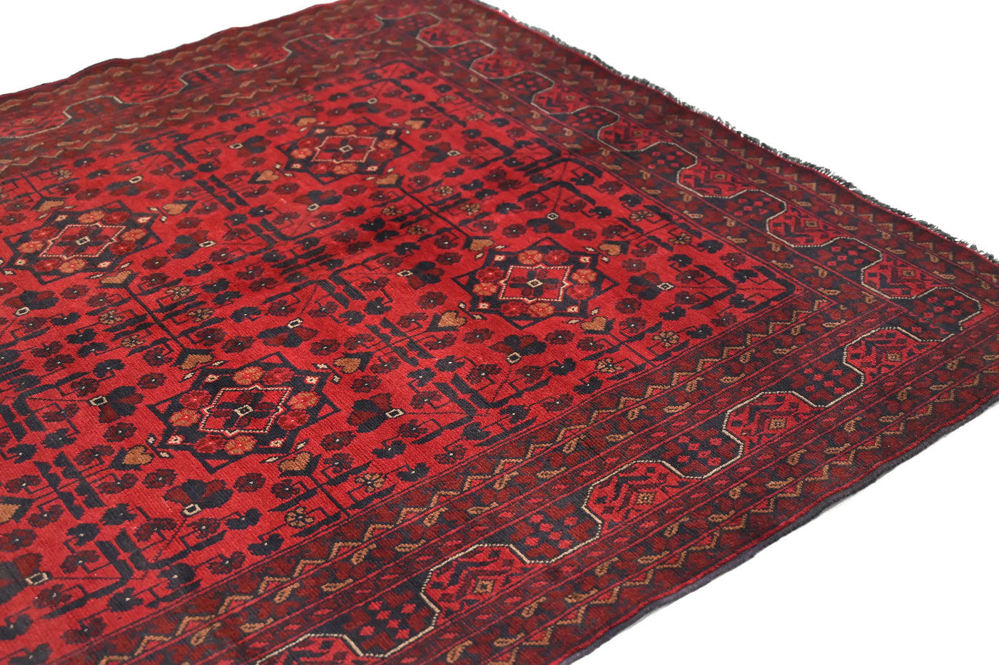 Khal Mohammadi Afghan Rug – Carmine Triptych
