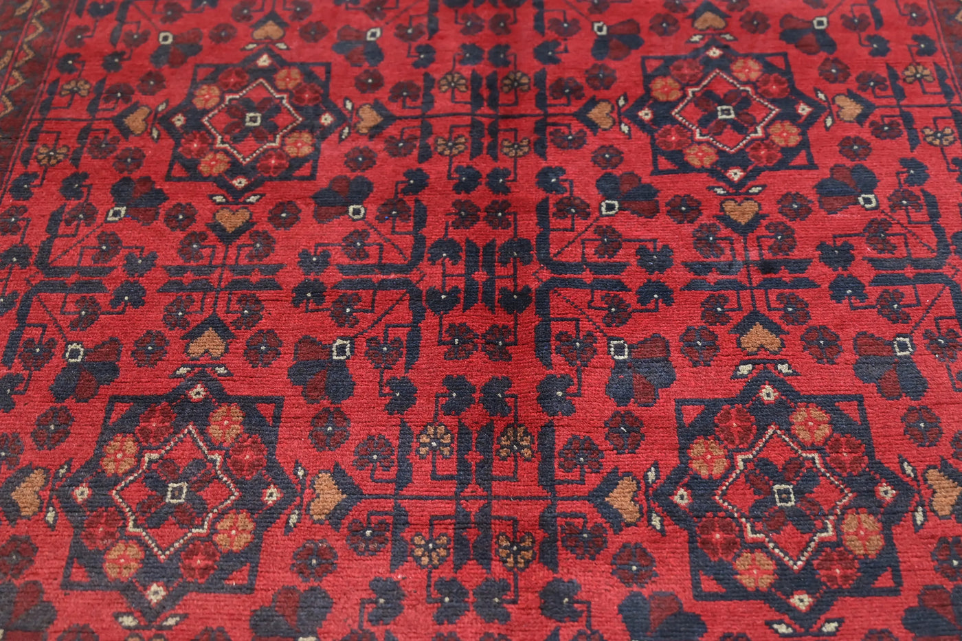 Khal Mohammadi Afghan Rug – Carmine Triptych