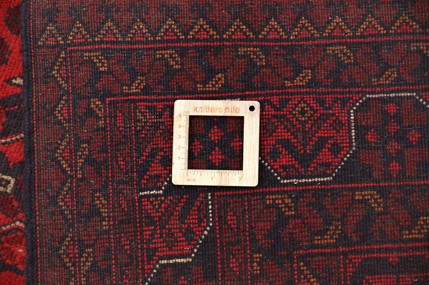 Khal Mohammadi Afghan Rug – Carmine Triptych