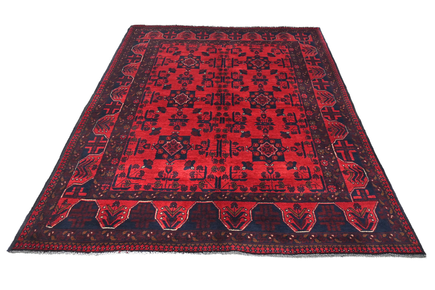 Khal Mohammadi Afghan Rug – Garnet Keystone