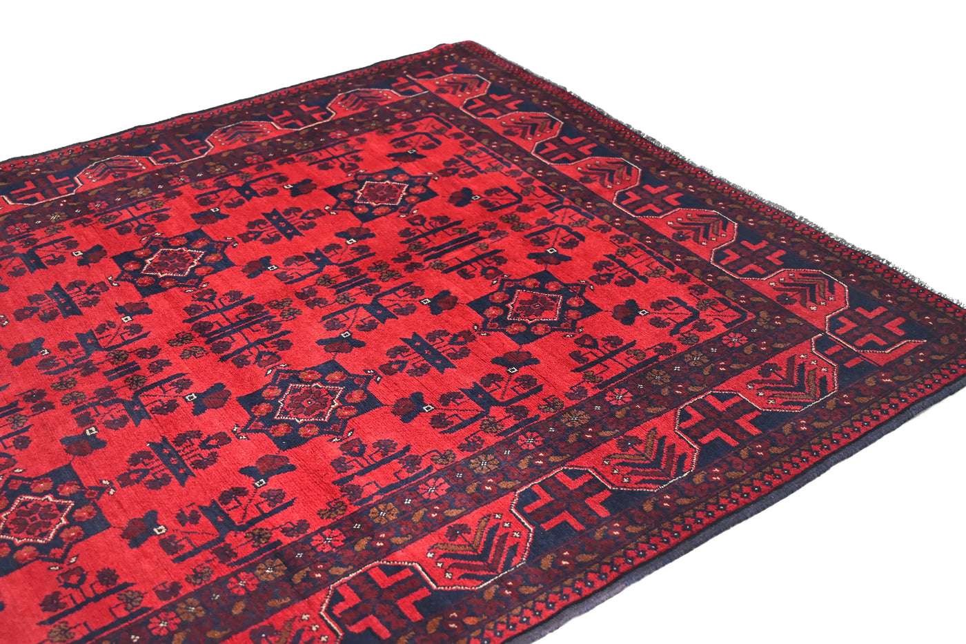 Khal Mohammadi Afghan Rug – Garnet Keystone