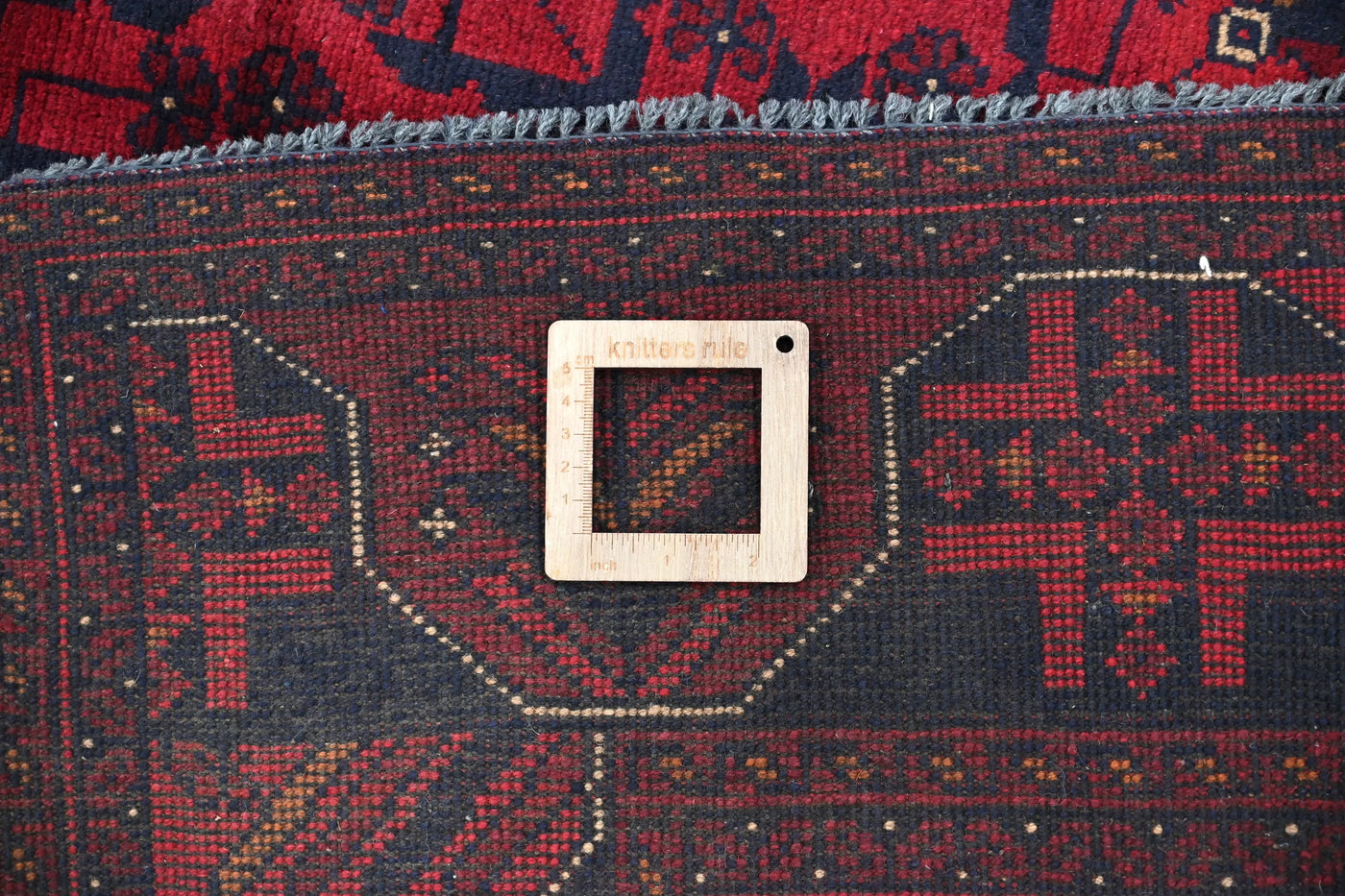 Khal Mohammadi Afghan Rug – Carmine Mosaic