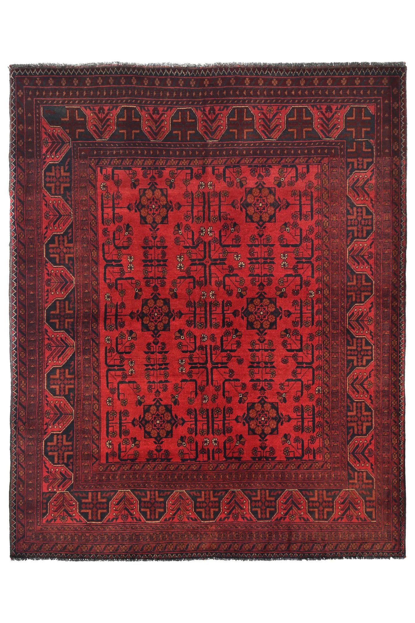 Khal Mohammadi Afghan Rug – Scarlet Compass