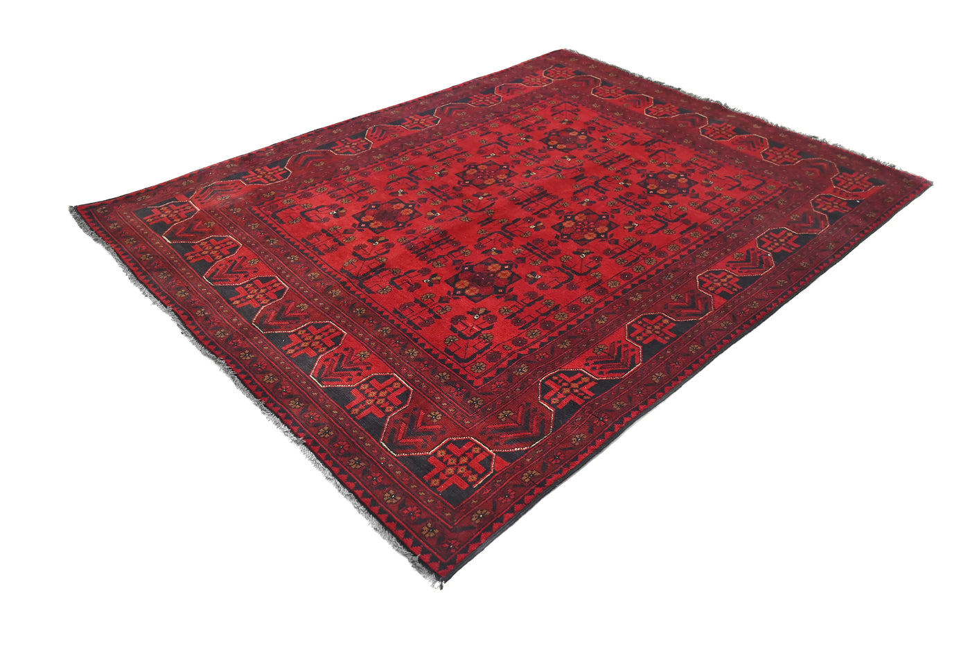 Khal Mohammadi Afghan Rug – Wine Geometry
