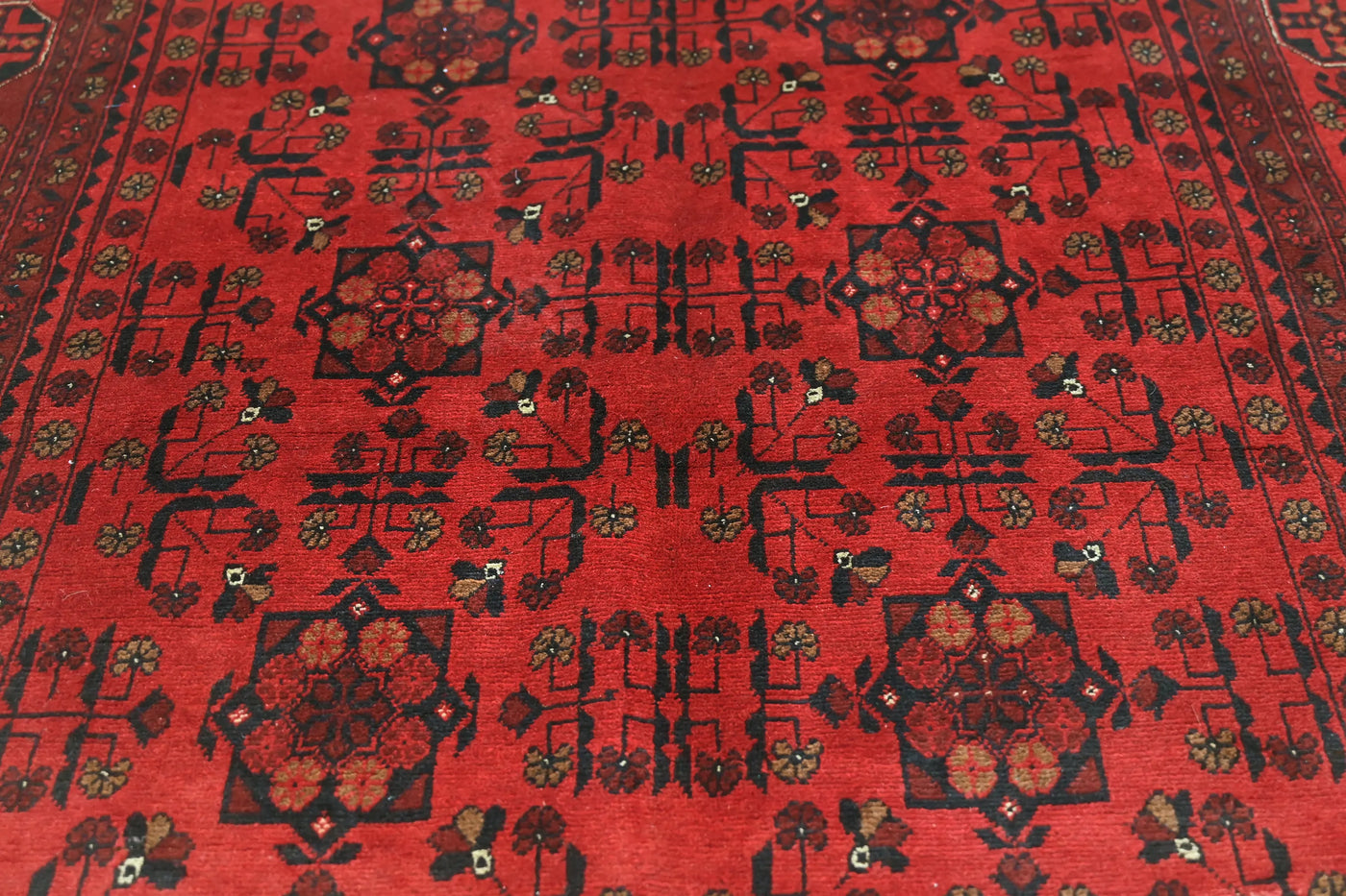 Khal Mohammadi Afghan Rug – Wine Geometry