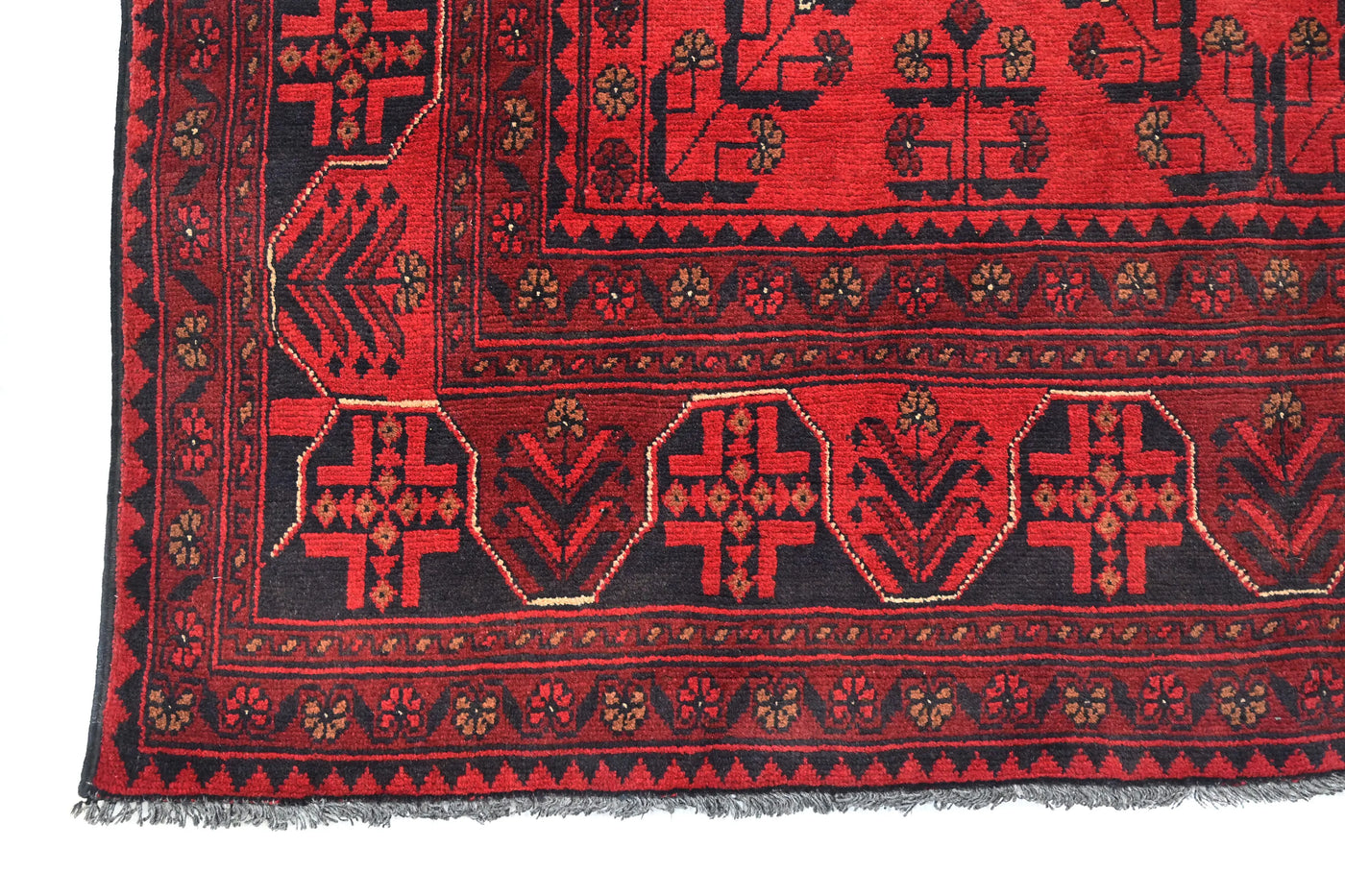 Khal Mohammadi Afghan Rug – Wine Geometry