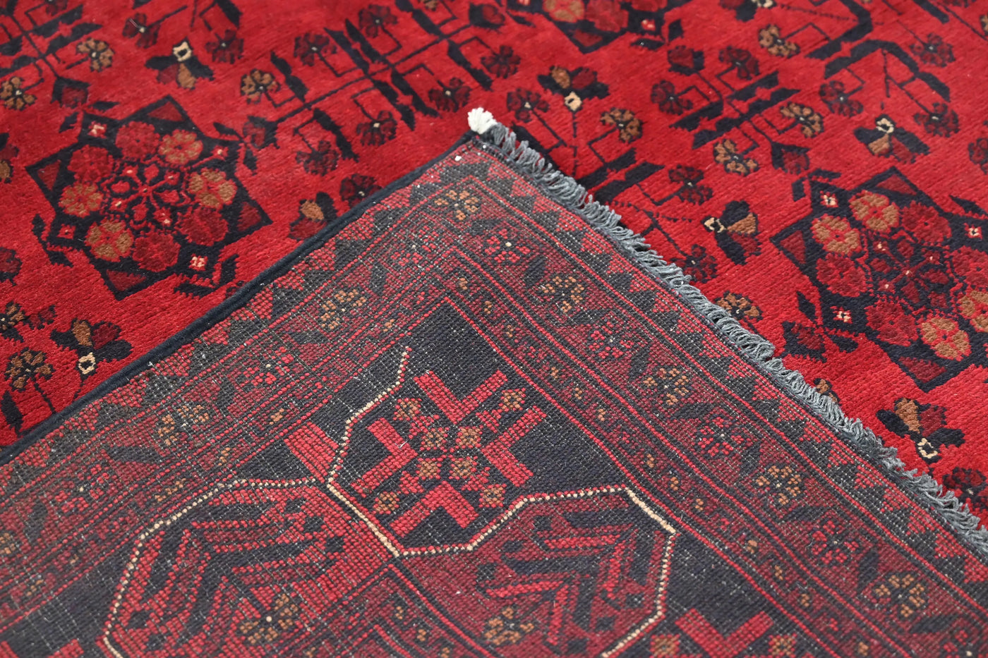 Khal Mohammadi Afghan Rug – Wine Geometry