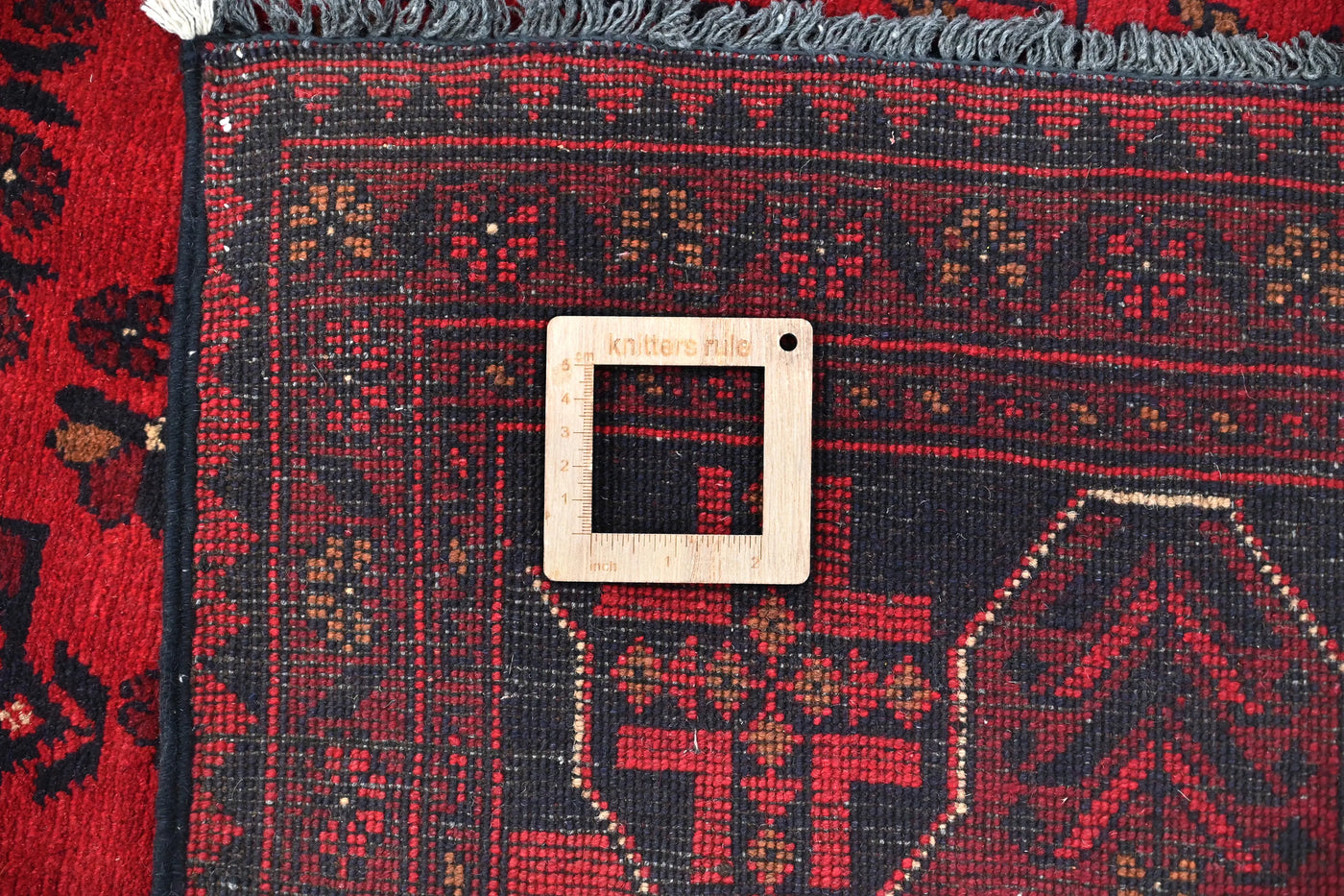 Khal Mohammadi Afghan Rug – Wine Geometry