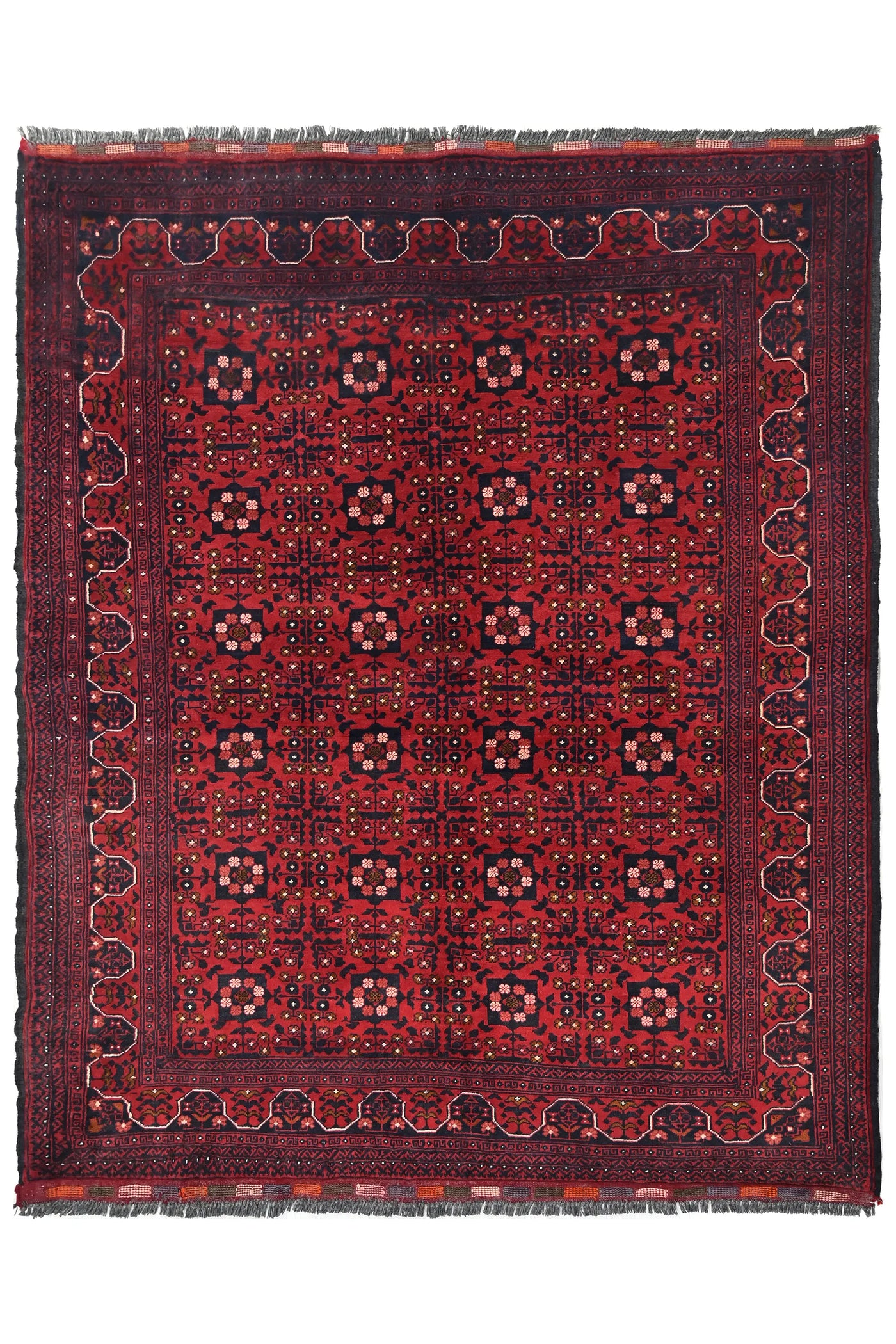 Khal Mohammadi Afghan Rug – Ruby Emblem