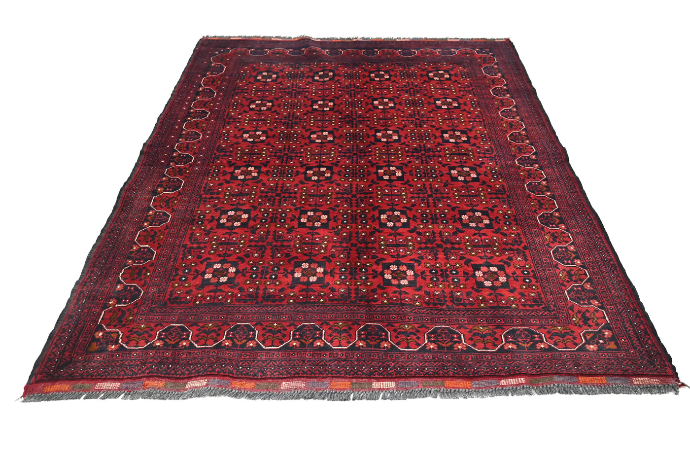 Khal Mohammadi Afghan Rug – Ruby Emblem