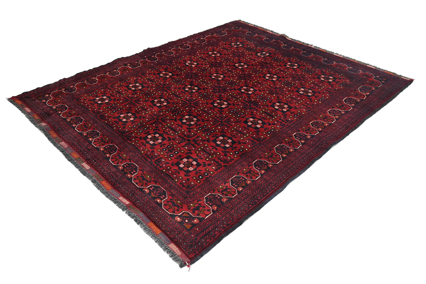 Khal Mohammadi Afghan Rug – Ruby Emblem