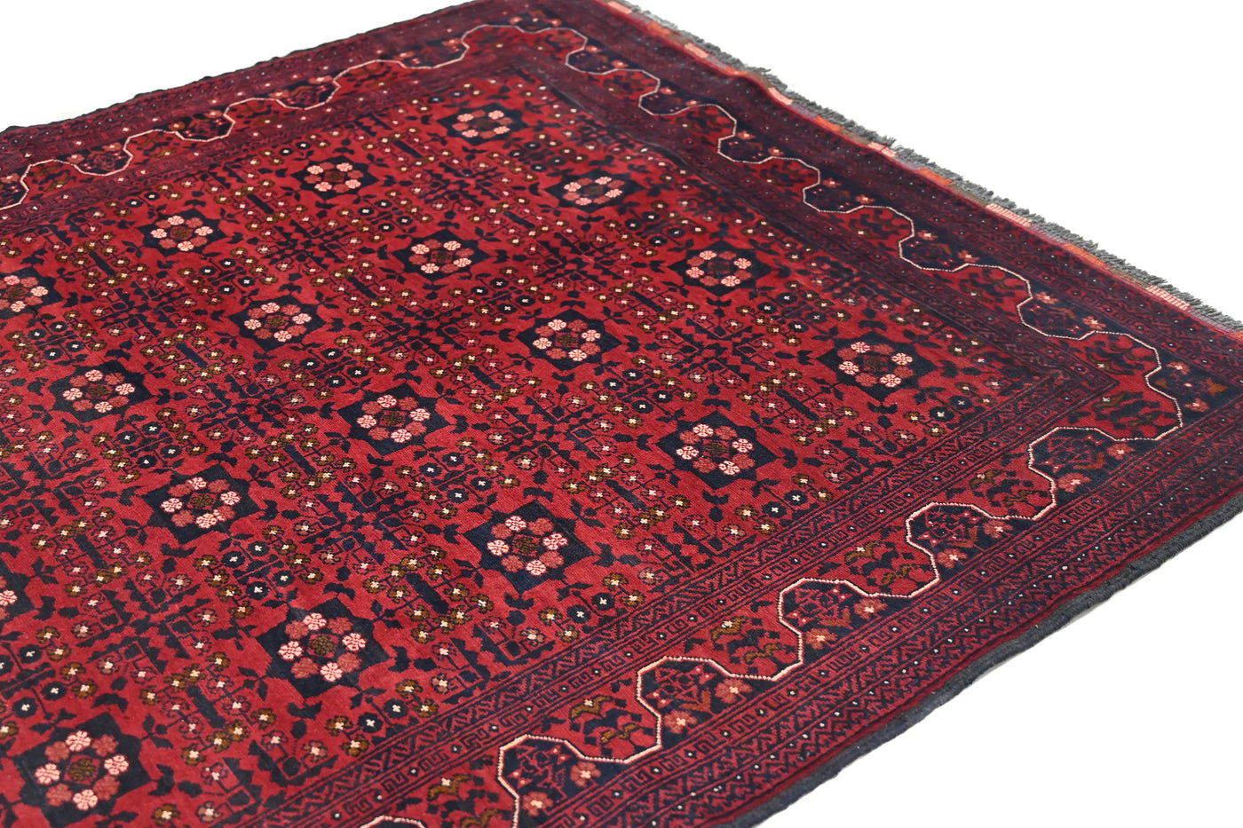 Khal Mohammadi Afghan Rug – Ruby Emblem