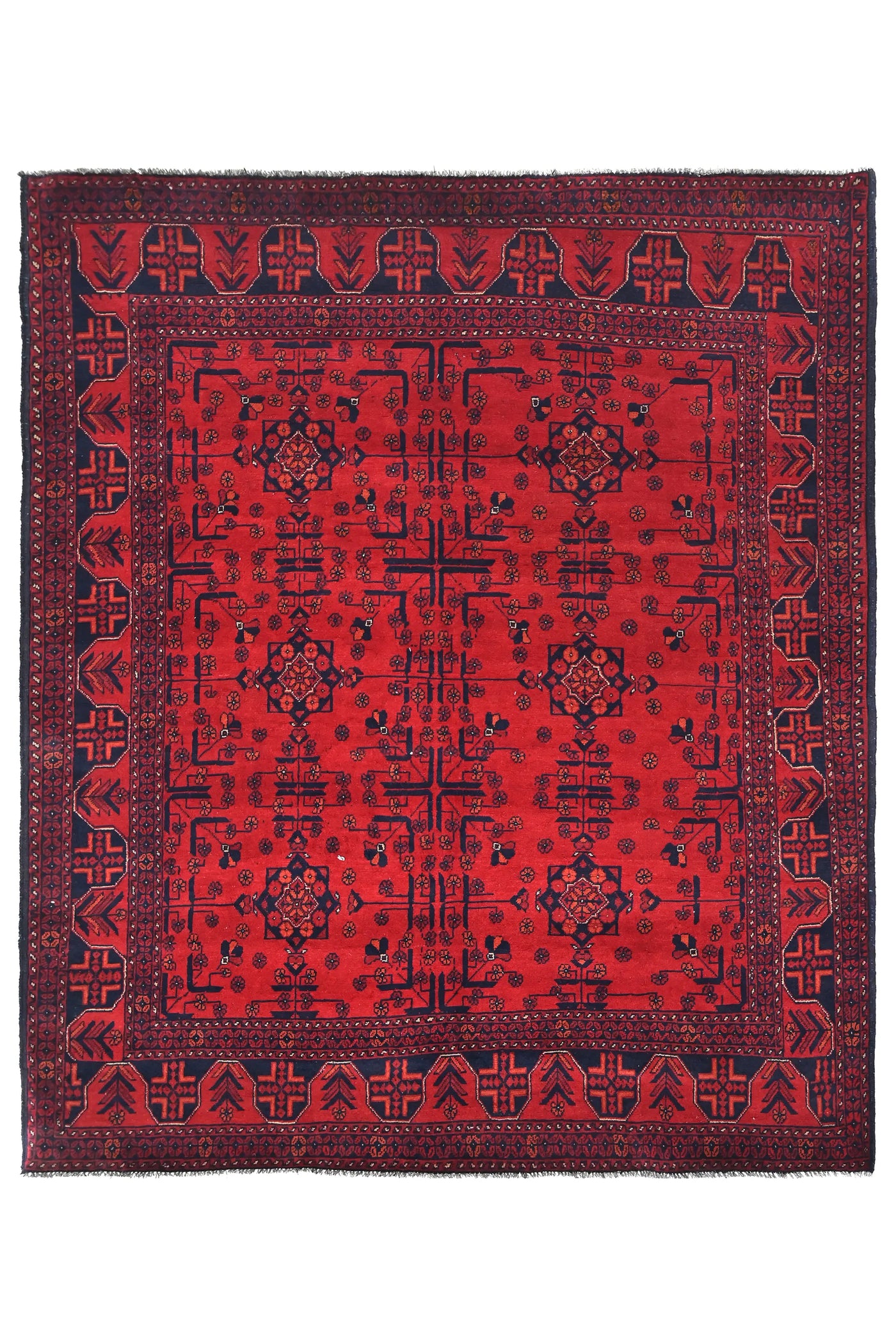 Khal Mohammadi Afghan Rug – Pomegranate Mandala