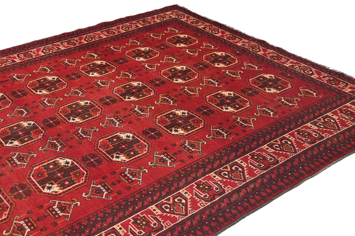 Khal Mohammadi Afghan Rug – Cardinal Geometry