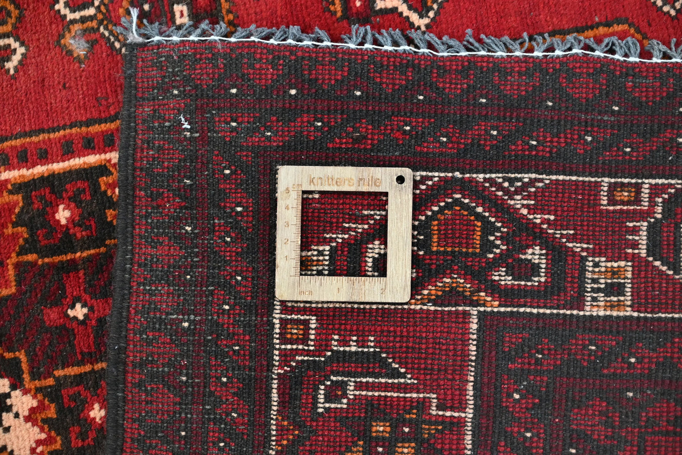 Khal Mohammadi Afghan Rug – Cardinal Geometry