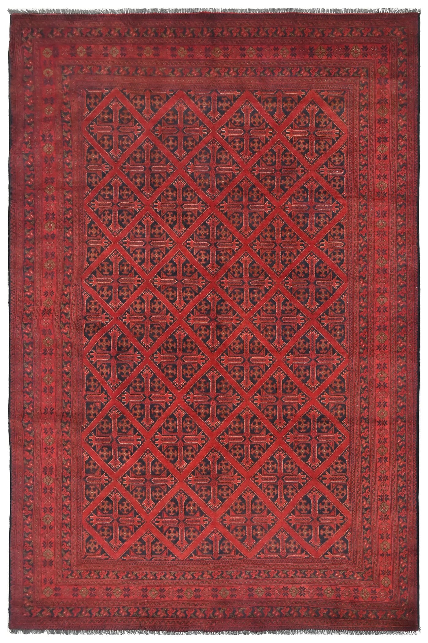Khal Mohammadi Afghan Rug – Cardinal Star