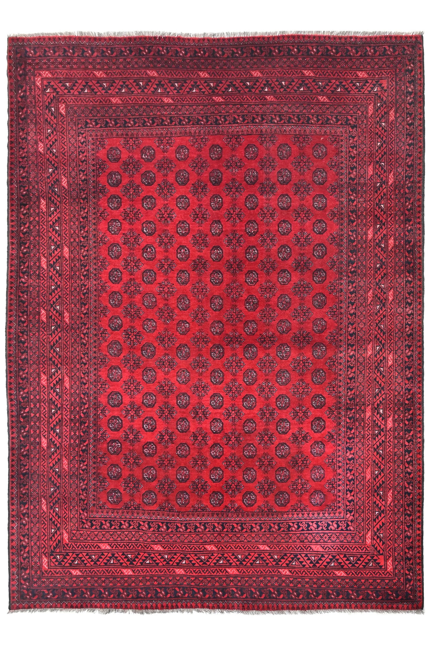 Khal Mohammadi Afghan Rug – Scarlet Mosaic