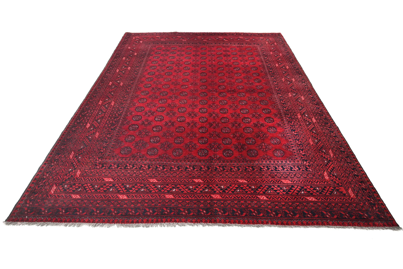 Khal Mohammadi Afghan Rug – Scarlet Mosaic