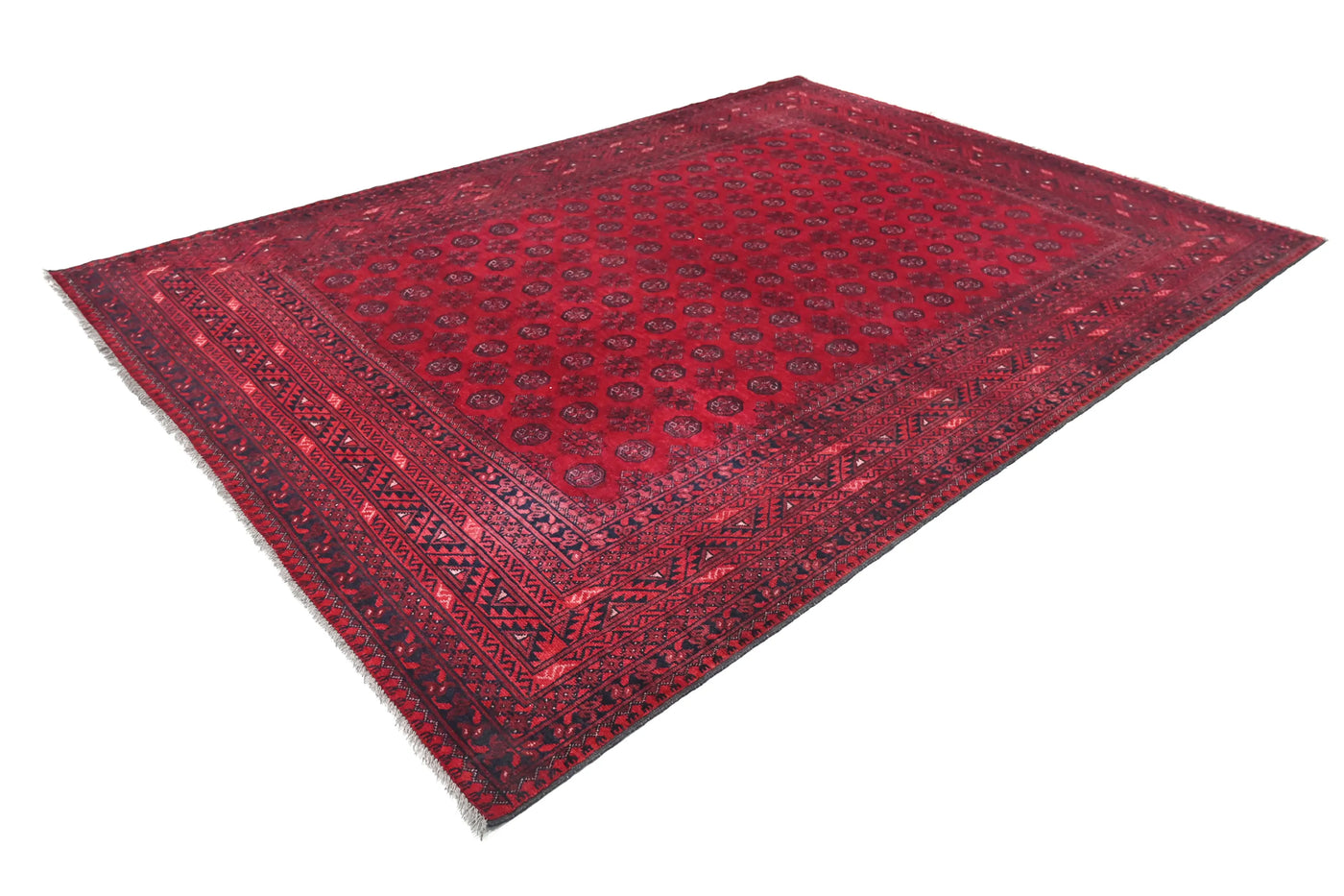 Khal Mohammadi Afghan Rug – Scarlet Mosaic