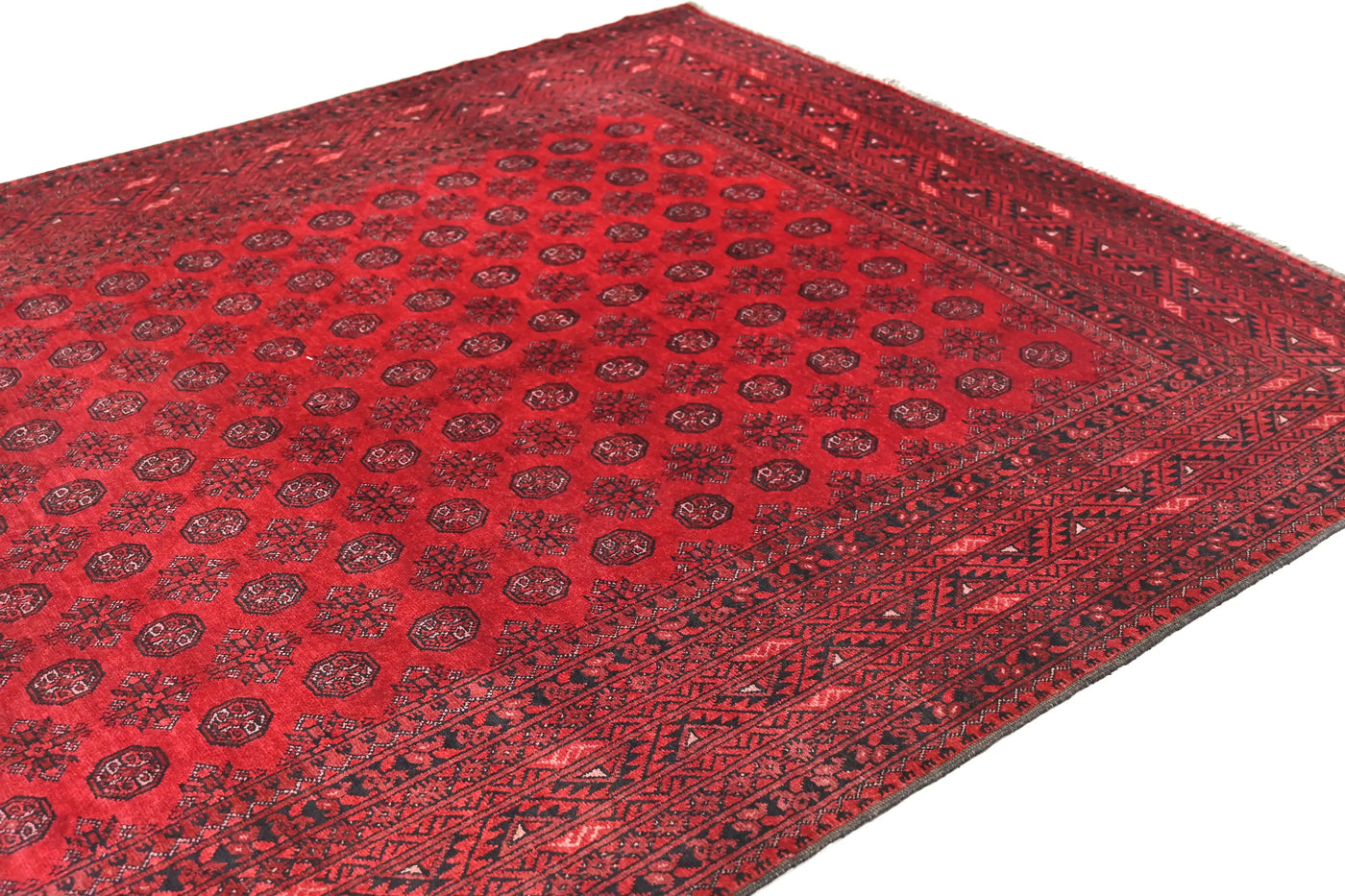 Khal Mohammadi Afghan Rug – Scarlet Mosaic