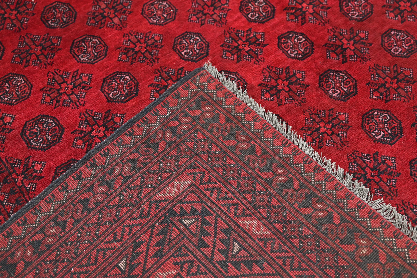 Khal Mohammadi Afghan Rug – Scarlet Mosaic