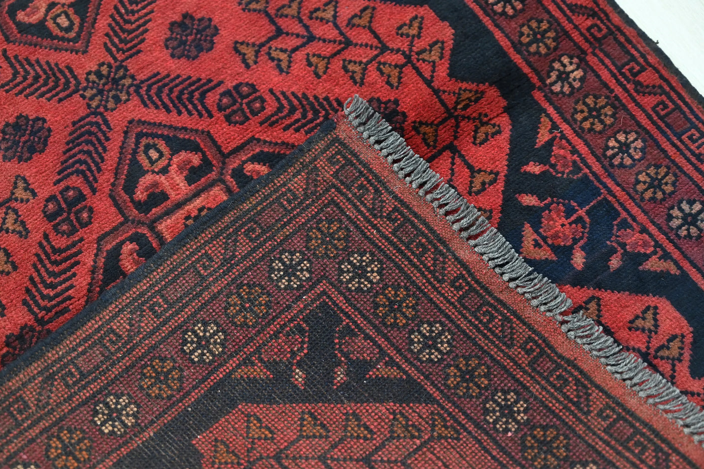 Khal Mohammadi Afghan Rug – Ember Emblem