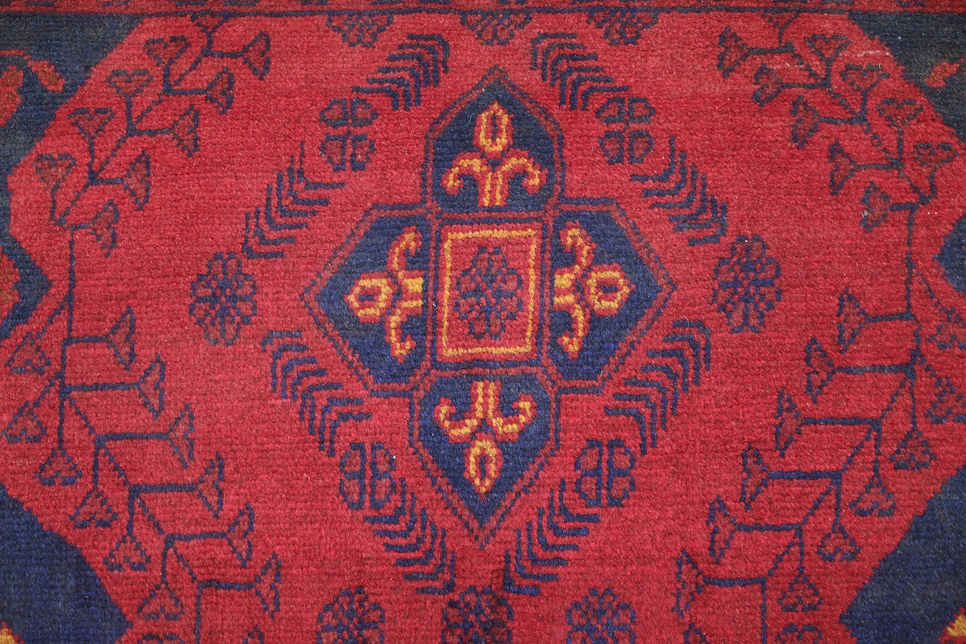 Khal Mohammadi Afghan Rug – Crimson Frame