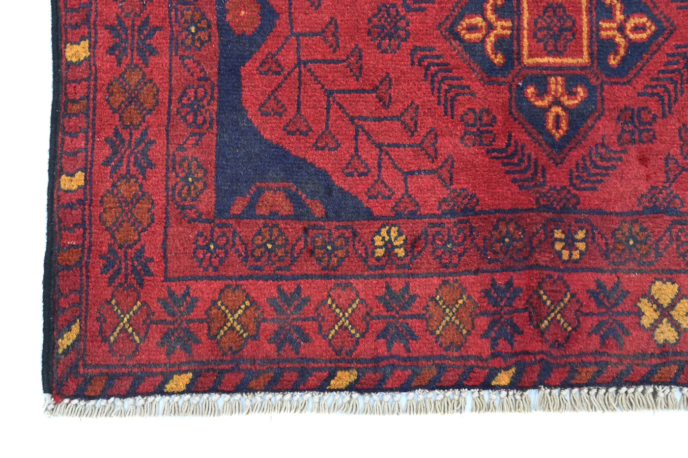 Khal Mohammadi Afghan Rug – Crimson Frame
