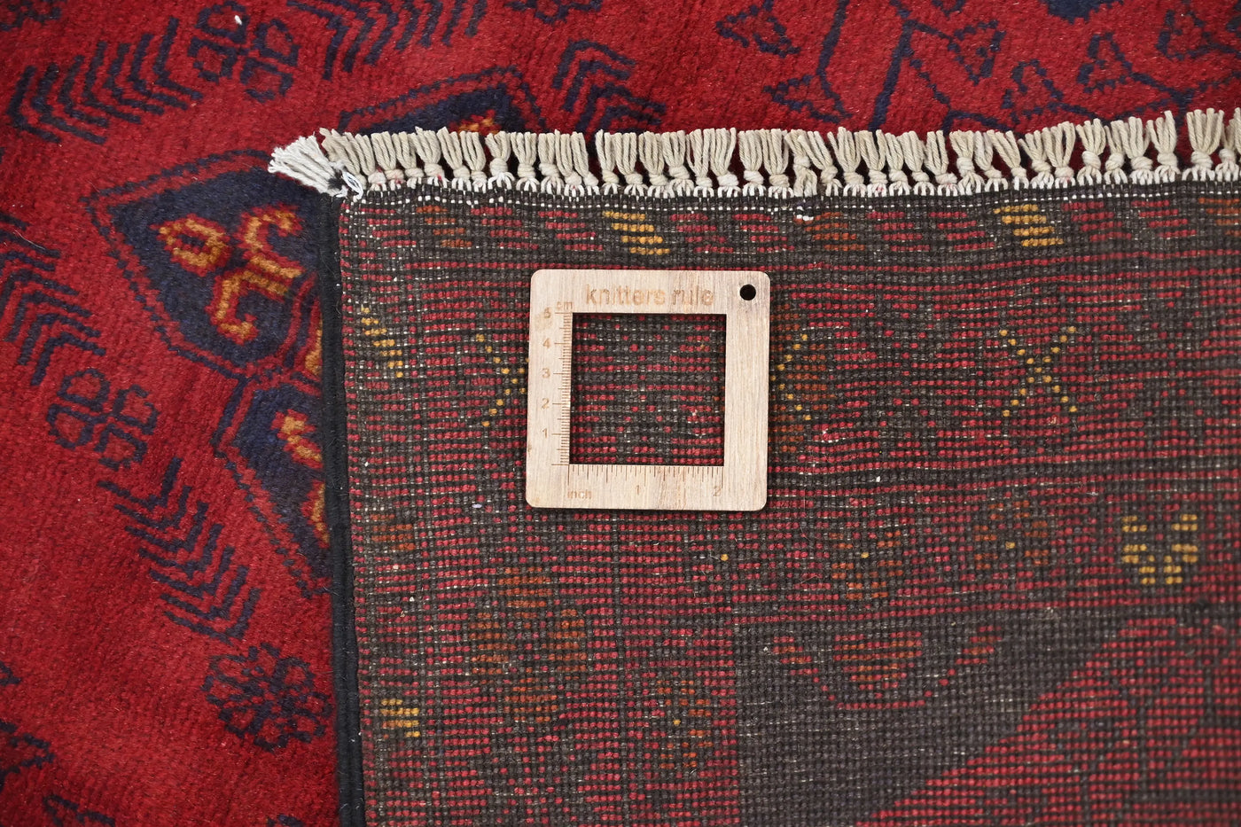 Khal Mohammadi Afghan Rug – Crimson Frame