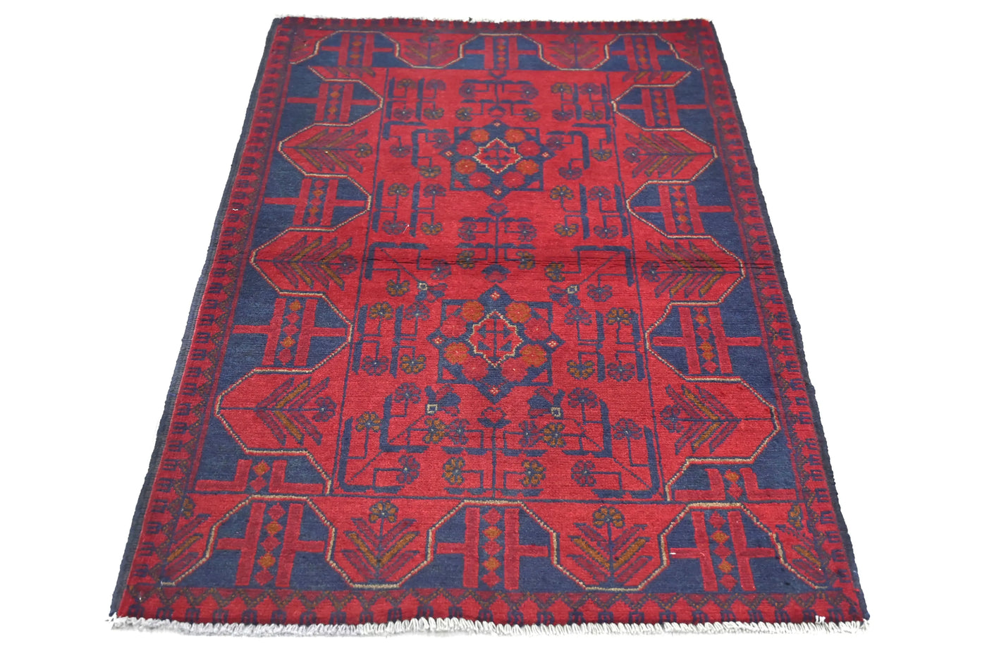 Khal Mohammadi Afghan Rug – Carmine Constellation