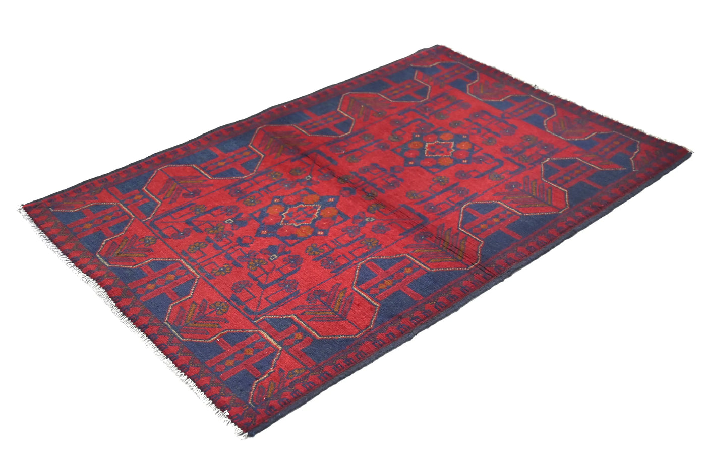 Khal Mohammadi Afghan Rug – Carmine Constellation