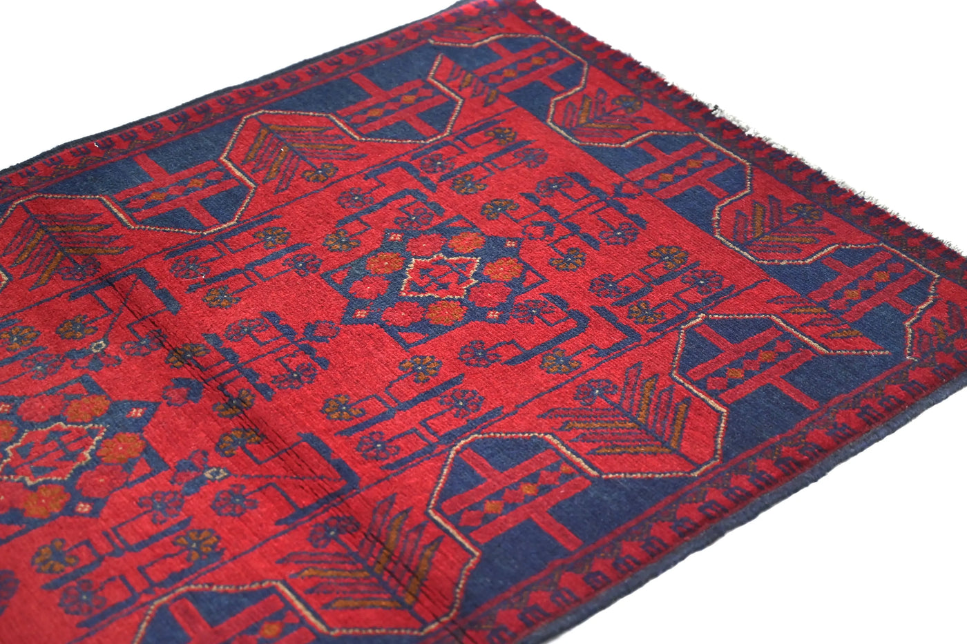Khal Mohammadi Afghan Rug – Carmine Constellation