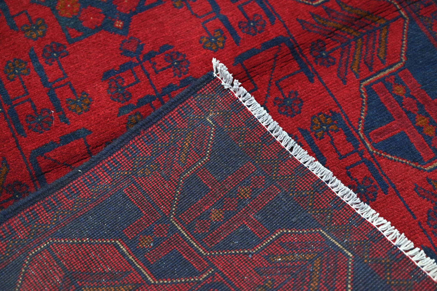 Khal Mohammadi Afghan Rug – Carmine Constellation