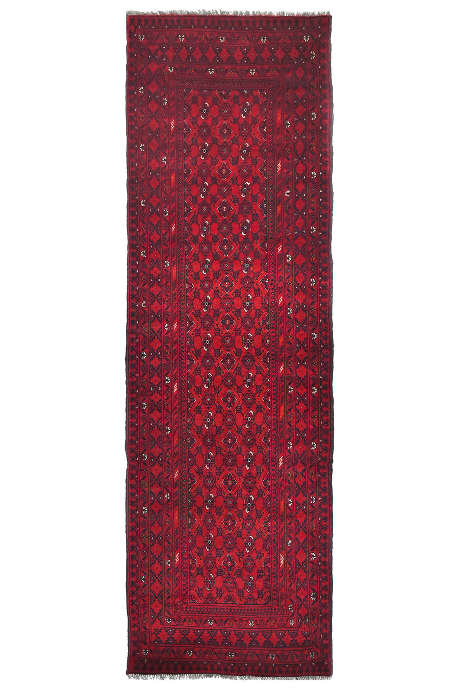 Afghan Khal Mohammadi Runner Rug, 88 x 281 cm