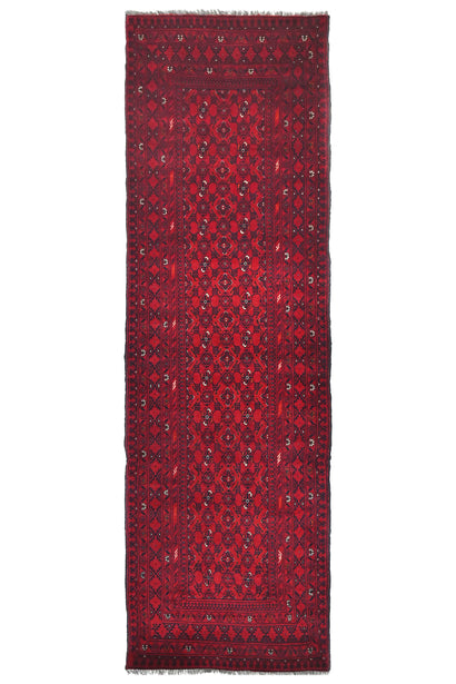 Afghan Khal Mohammadi Runner Rug, 88 x 281 cm