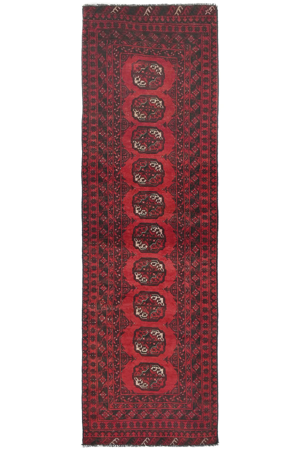 Afghan Khal Mohammadi Runner Rug, 84 x 270 cm