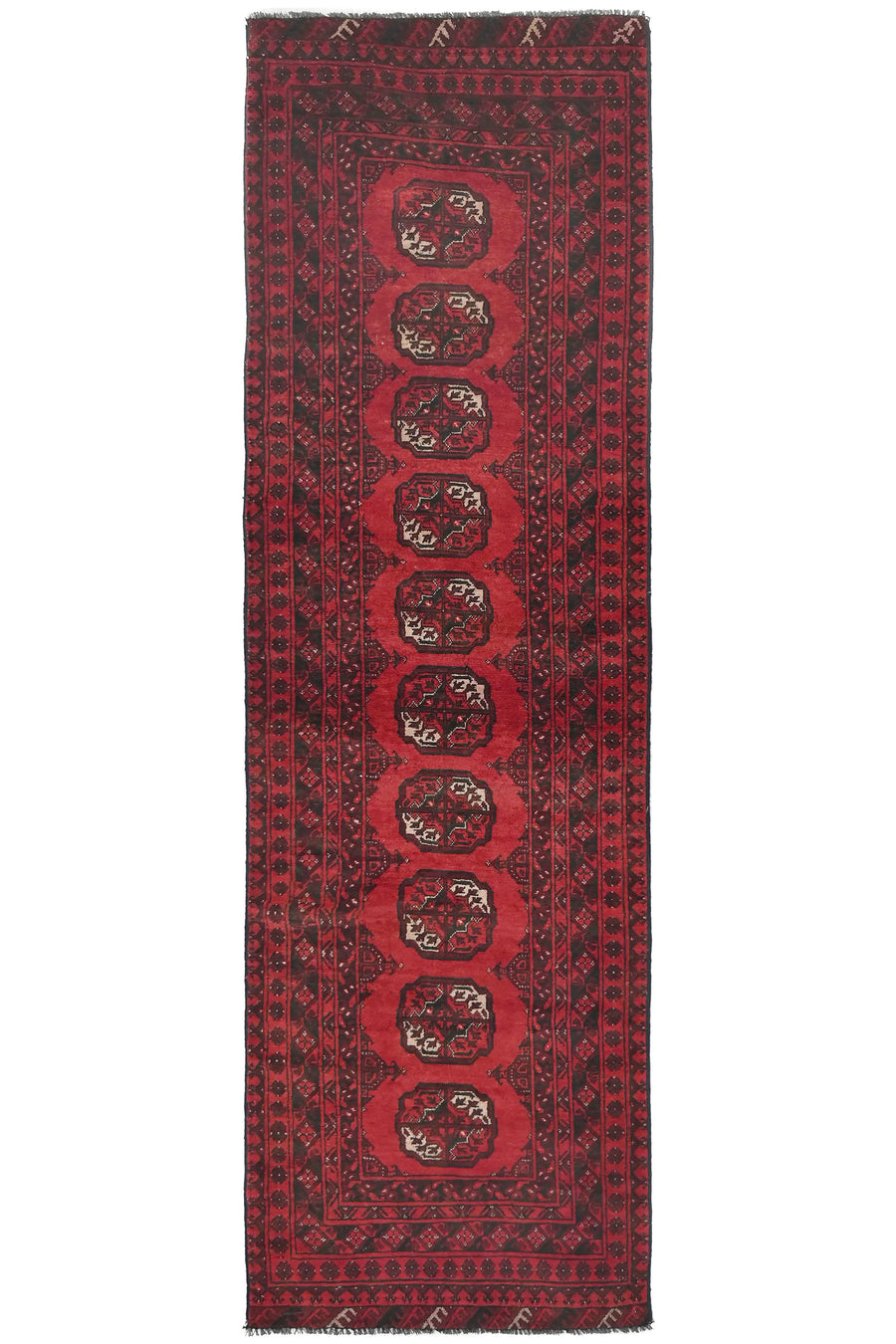 Afghan Khal Mohammadi Runner Rug, 84 x 270 cm