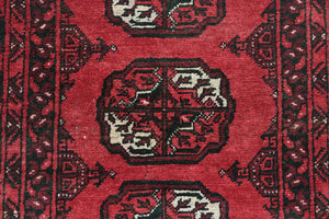 Afghan Khal Mohammadi Runner Rug, 84 x 270 cm