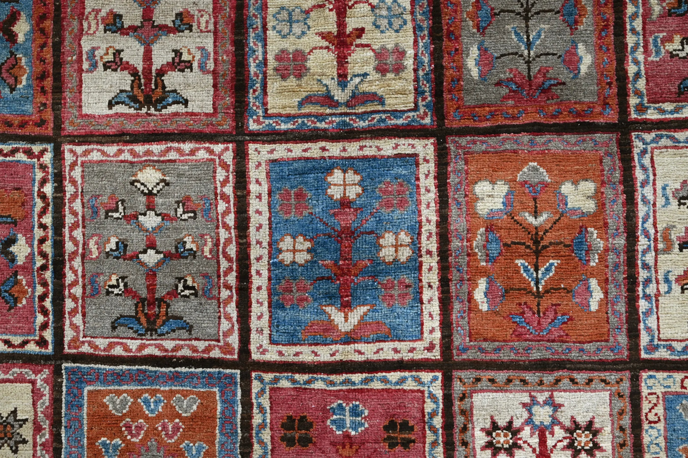 Khorjin Afghan Rug – Midnight Patchwork