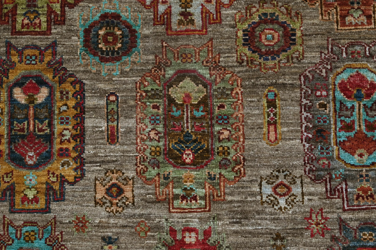 Khorjin Afghan Rug – Alabaster Mosaic