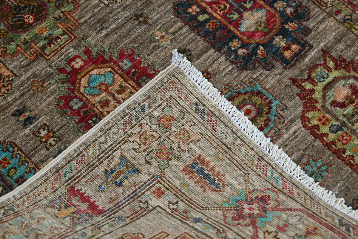 Khorjin Afghan Rug – Alabaster Mosaic