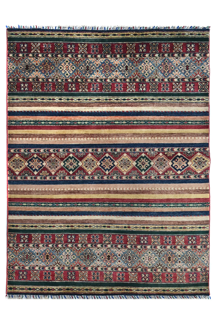 Khorjin Afghan Rug – Marine Panel