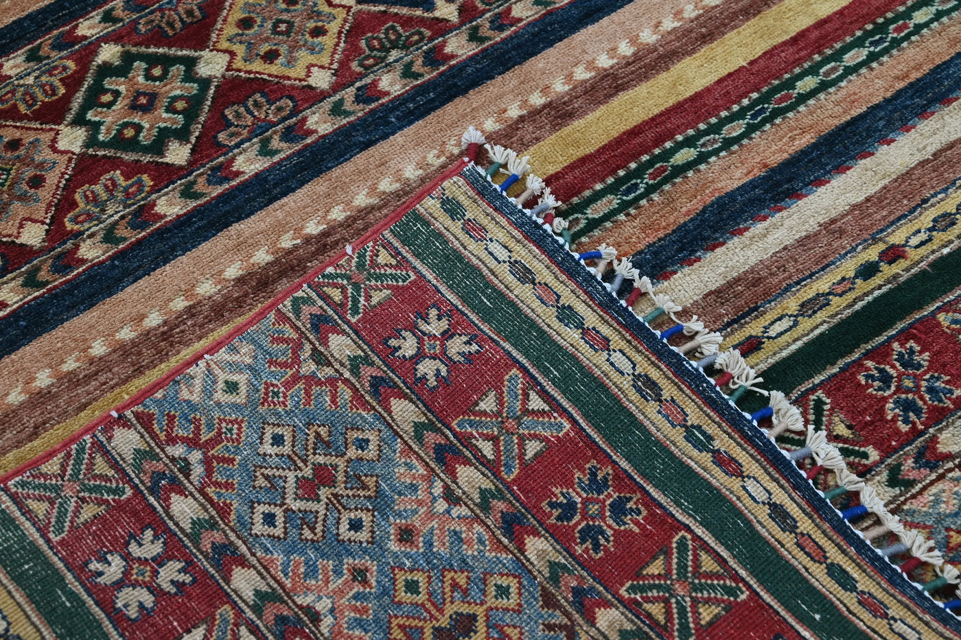 Khorjin Afghan Rug – Marine Panel
